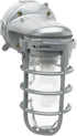 Woods L1707SV Traditional 150W Incandescent Weather Industrial Light, Wall Mount, Silver,Large