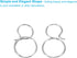0.63x0.39 100Pcs PATIKIL Stainless Steel Chandelier Connector Pins, Chandelier Crystal Clips for Fastening Crystals