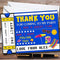 The Card Zoo Beach Ticket Personalized Childrens Birthday Party Thank You Cards