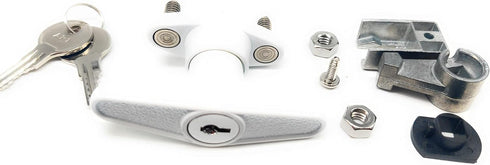 Keys22 2 T-Handle Accordion Shutter Lock Kit, Includes Matching Keys