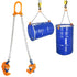 FAHKNS 2000lbs/1T Chain Drum Lifter with G80 Lifting Chain for 55 Gallon Drums, Oil Barrel Clamp Transport Tool