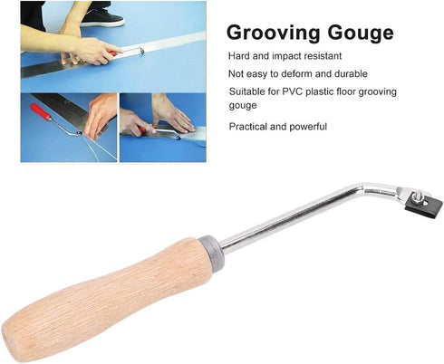Steel Material Impact Resistant Floor Groover, Slotting Tool for PVC Plastic Floor Slotting