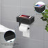 Toilet Paper Holder with Shelf,Flushable Wet Wipes Dispenser for Bathroom,Toilet Paper Holder with Storage, Stainless