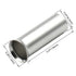 Baomain 100-Pack AWG 6/16mm² Long: 18mm Copper Crimp Connectors – Non-Insulated Ferrule Pin Terminals