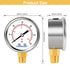 Lead-Free Water Pressure Gauge Liquid Filled 60 Psi 2" Dial, Stainless Steel Case, 1/4" NPT