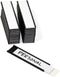 SmartSign Magnetic 'C' Channel Label Holders for Metal Racks and Shelves, Pack of 25 | 0.75" x 3"