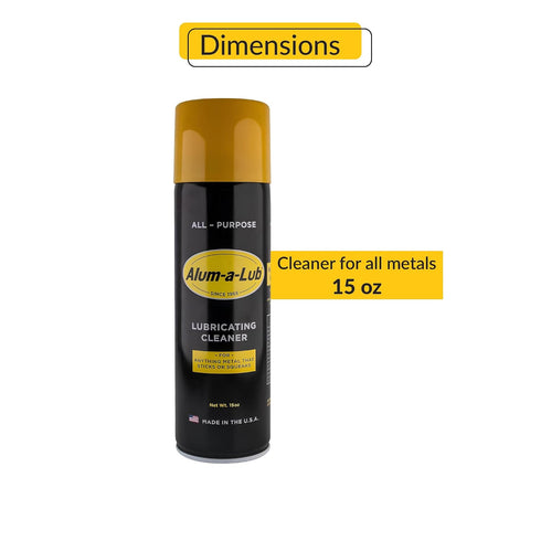 15 Oz Brixwell Alum-A-Lub All Purpose Lubricating Cleaner for All Metals - Can, Aluminum Lubricant, Metal Cleaner, Rust