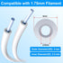 EILKBLA 1.75mm 2M (6.6ft) 2.5mm ID4mm 2x PC4-M10 1x PC4-M6 3D PTFE Tube for Filament, Bowden Tube OD with Tube Cutter