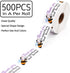 Thank You for Supporting My Small Bzzness Stickers - Handmade Small Shop Stickers, 500 Labels Per Roll