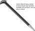 2pcs Rolling Head Pry Bar, 6" Length, 0.3" Rod Dia Carbon Steel for Automotive Mechanics