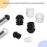16-Pack (1-1/8", 28 mm, Flyshop Plastic End Caps Pipe Plugs Round Tube Inserts Furniture Gliders for Tables and Chairs