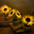 Naimo Sunflower Night Light Rechargeable LED Night Lamp Flower Table Lamp for Bedroom Living Room Birthday Party