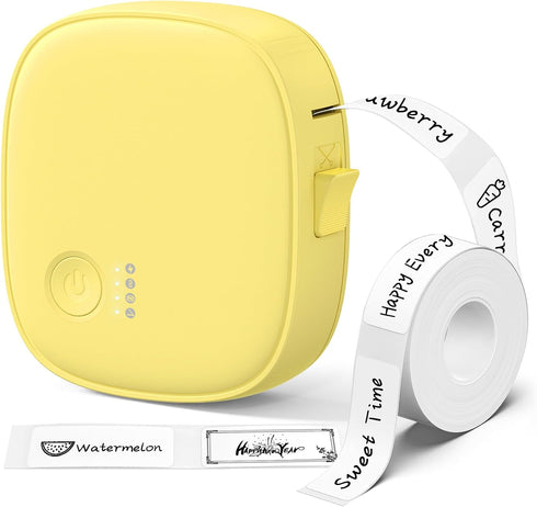XenGro Mini Label Maker Machine with Tape AH-P05, Portable Bluetooth Mini Label Printer,