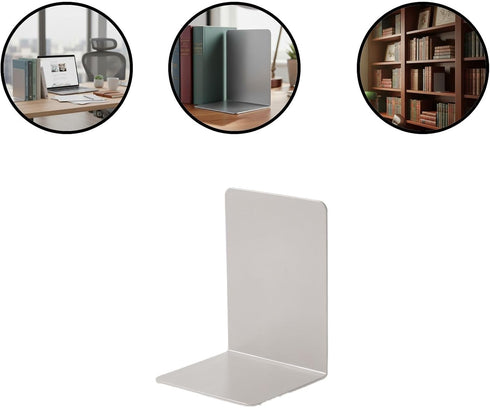 Syyavrrta Metal Bookends for Desk - Stylish Desk Organizers for Home Office and Study Room