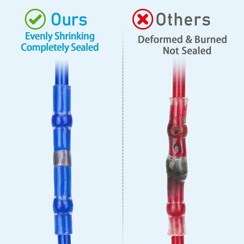 Chanzon 158pcs Extra Quantity Solder Seal Heat Shrink Wire Connectors for 26-10AWG, Marine Grade Waterproof Kit