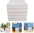 Ipetboom 2pcs White Square Folding Paper Lampshades Decorative Hanging Paper Lantern Light Covers for Indoor Ceiling