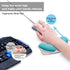 LINGSFIRE Memory Foam Mouse Wrist Rest Keyboard Pad Anti-Skid Mousepad Support Mat for Office Computer Laptop Mac- Durable Comfortable Lightweight Easy Typing Pain Relief (Blue)