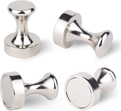Magreen Office Magnets, 1.26 Inch Strong Neodymium Magnet Hooks, Pack of 2 Stylish Magnetic Push Pins
