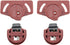 4 Pair Wardrobe Roller Sliding Door Gear Circuit Board Kit, Indoor Panel Accessories for Furniture Sliding Door