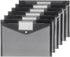 Tamaki 6 Pack Plastic Envelopes Poly Envelopes, Clear Document Folders Plastic File Folders for Home Work Office Organization, Letter Size/A4 Size(Dark grey) by Tamaki