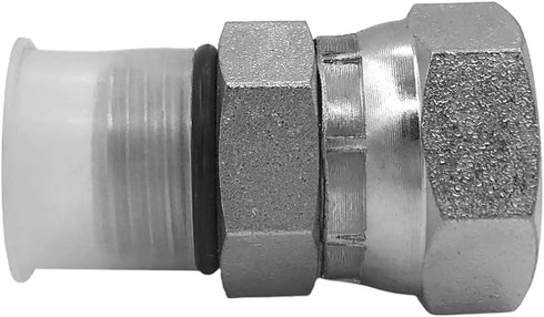 (2-PACK) 6900-06-06-O Hydraulic Adapter Fitting 3/8" Male O-Ring Boss × 3/8" NPSM Female Pipe Swivel
