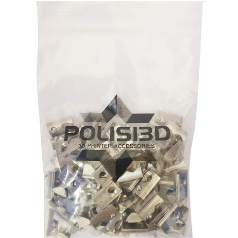 100-Pack M5 Spring Loaded T Nut for 20x20 20 Series Aluminum Extrusions, 2040 2060 Roll, 6mm Slot Accessories