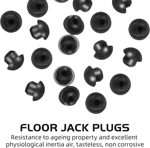 Mipcase 25pcs Jack Plug Oil Filler Plugs, Horizontal Rubber Oil Plugs for Hydraulic Jack