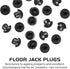 Mipcase 25pcs Jack Plug Oil Filler Plugs, Horizontal Rubber Oil Plugs for Hydraulic Jack