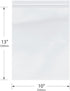 Plymor 10" x 13" (Pack of 200), 2 Mil Zipper Reclosable Plastic Bags