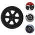 4pcs Veemoon Heavy Duty Plastic Shopping Cart Replacement Wheels for Grocery Utility Trolley Laundry Rolling Cart