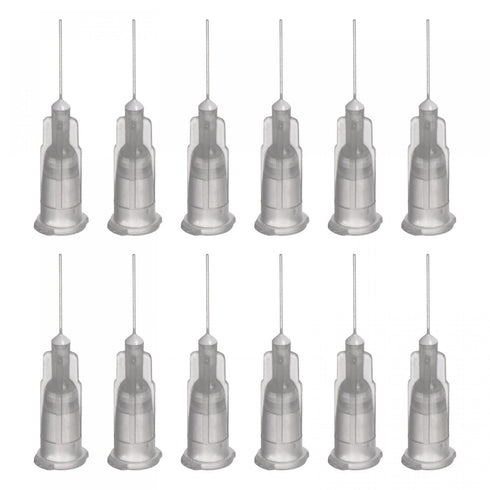 uxcell 20 Pcs Industrial Blunt Tip Dispensing Needle with Luer Lock, 27G 1/2" (Gray)