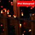 Super-Bright Extendable Orange Halloween Decoration, 100 Lights 19.6ft UL Certified Mini Bulb String Lights for Outdoor