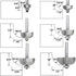 6pcs Set,1/4" 1/8",3/16",5/16",3/8",7/16", 1/2",Cove Cove Router Bit Shank,Radius and Edging Cutter for Wood Edge