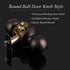 Probrico Oil Rubbed Bronze Ball Passage Door Knobs - Keyless Door Lock