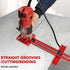 4 1 Tool(SIZE:400mm+slottin-EdgeMilling) in Router Milling Groove Bracket, Aluminum Alloy Router Circle Cutting Jig