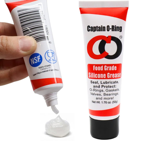 Captain O-Ring - NSF Food Grade Silicone Lubricant Grease for O-Rings, Seals,