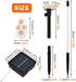 Quivorant 8 IP65 PCS Solar Easter Eggs Stake Lights, Waterproof Multicolor Outdoor Easter Pathway Lights Auto On/Off