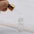 Kesell 20Pcs 3ml Mini Dropper Bottle, Clear Glass Multi-function Essential Oil Dropper Bottles with Aluminum Cap