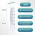 50pcs 5ml/cc Plastic Syringes with Caps, Without Rubber Stopper for Industry Lab Pet Feeding