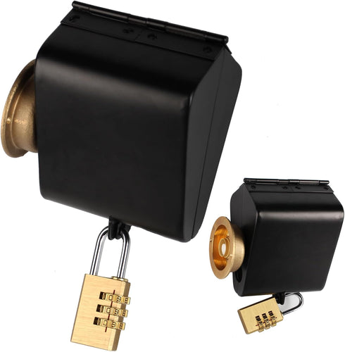 Dakekou Outdoor Faucet Iock System - Insulated Faucet Iock and Garden Hose Bib Iock Cover,Made of Steel- Prevents Water