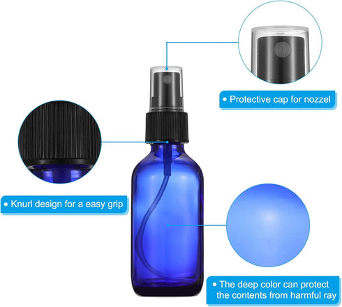 PATIKIL 30ml Plastic Spray Bottles - 48pcs Nozzle Leak Proof Empty Water Mist Sprayers with Funnel