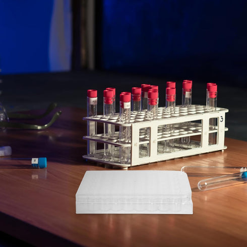 TEHAUX 48 Well Disposable Serving Tray - Pill Filler Tray for Capsules, Lab Equipment Well Cap Tray, Tissue Culture Kit