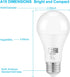 Dusk to Dawn Bug Light Bulbs Outdoor, 1900K Amber Yellow, 800 Lumen, 12W A19 E26, 4-Pack HQ-H020