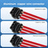 3PC 3 4-14AWG MAKERELE Port Insulated Inline Splice Connectors, Insulated Multi-Cable Connectors, Robust Pre-Filled