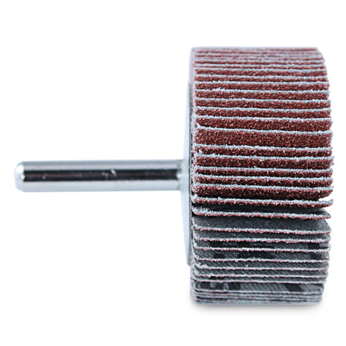 BHA 80 Grit Aluminum Oxide Shank Mounted Flap Wheels, 2” x 1” x 1/4”, 5 Pack