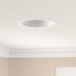 6 inch 6 inch (17550AWL) NICOR Lighting White Wet Location Rated Cone Baffle Trim, Fits Housings