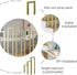 Generic 1.3ft-3.2ft Stair Handrail - U-Shaped Iron Stairway Guardrails, Gold Retro Non-Slip Hand Rails, for Elderly