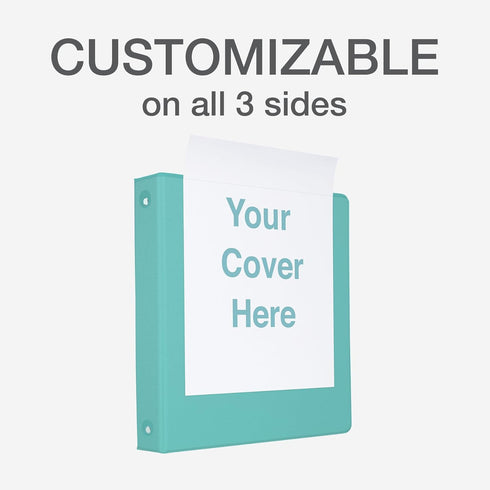 Cardinal 3 Ring Binders, 1.5 Inch Round Rings, Holds 350 Sheets, ClearVue Presentation View, 4 Pack