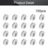 MroMax 10#-24 K-Lock Nuts | Silver 304 Stainless Steel Keps Lock Nuts | 100Pcs for Hardware Fastening