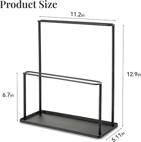 Josmimic 2 Sunglasses Organizer Glasses Holder Stand with Tray, Eye Glasses Display, Tier Sunglass Storage Rack